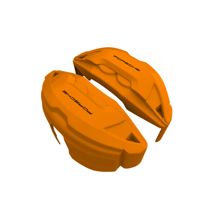 Porsche Caliper Covers – Orange Color – Custom Fit