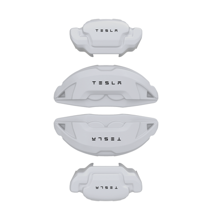 Tesla Caliper Covers – White Color – Custom Fit