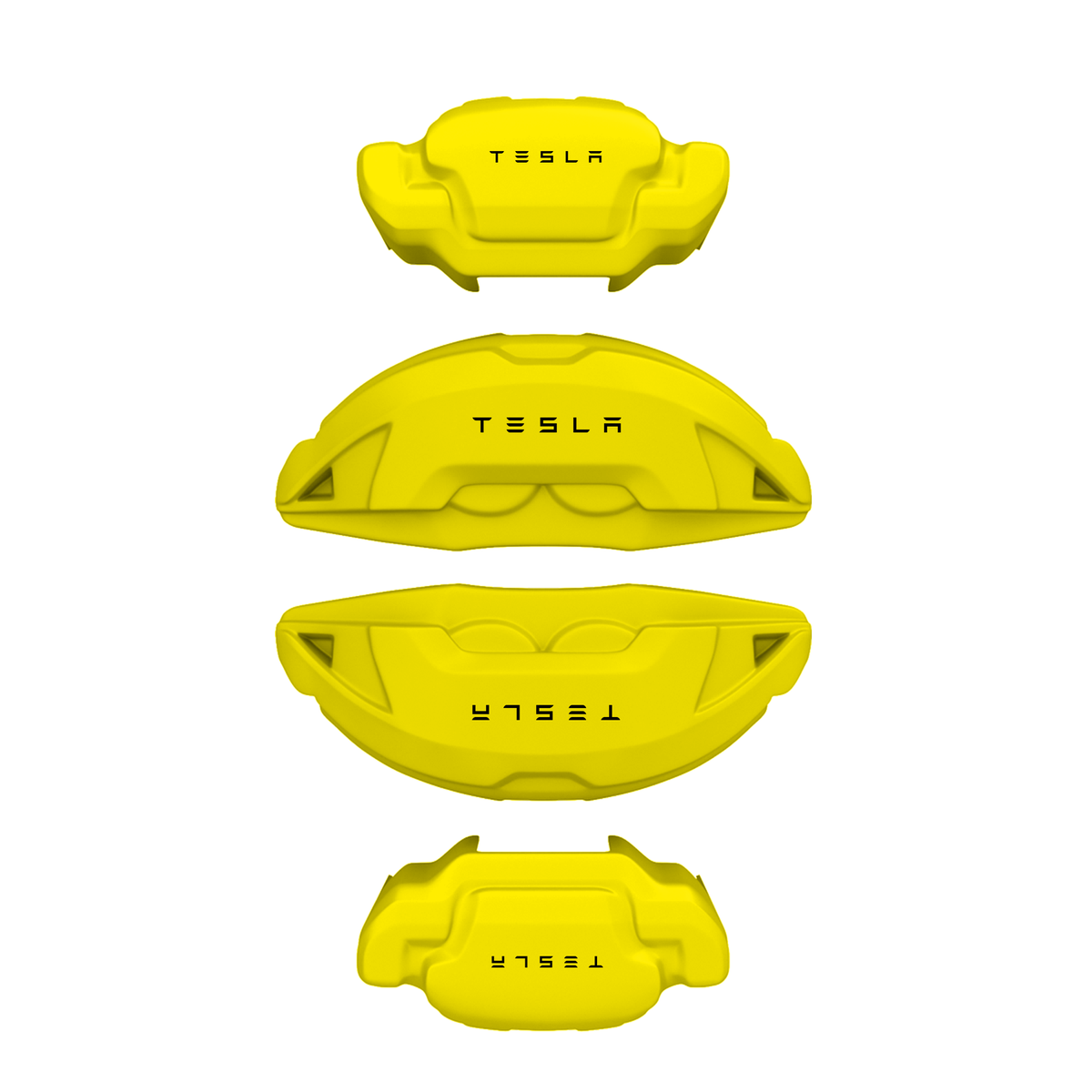 Tesla Caliper Covers – Yellow Color – Custom Fit
