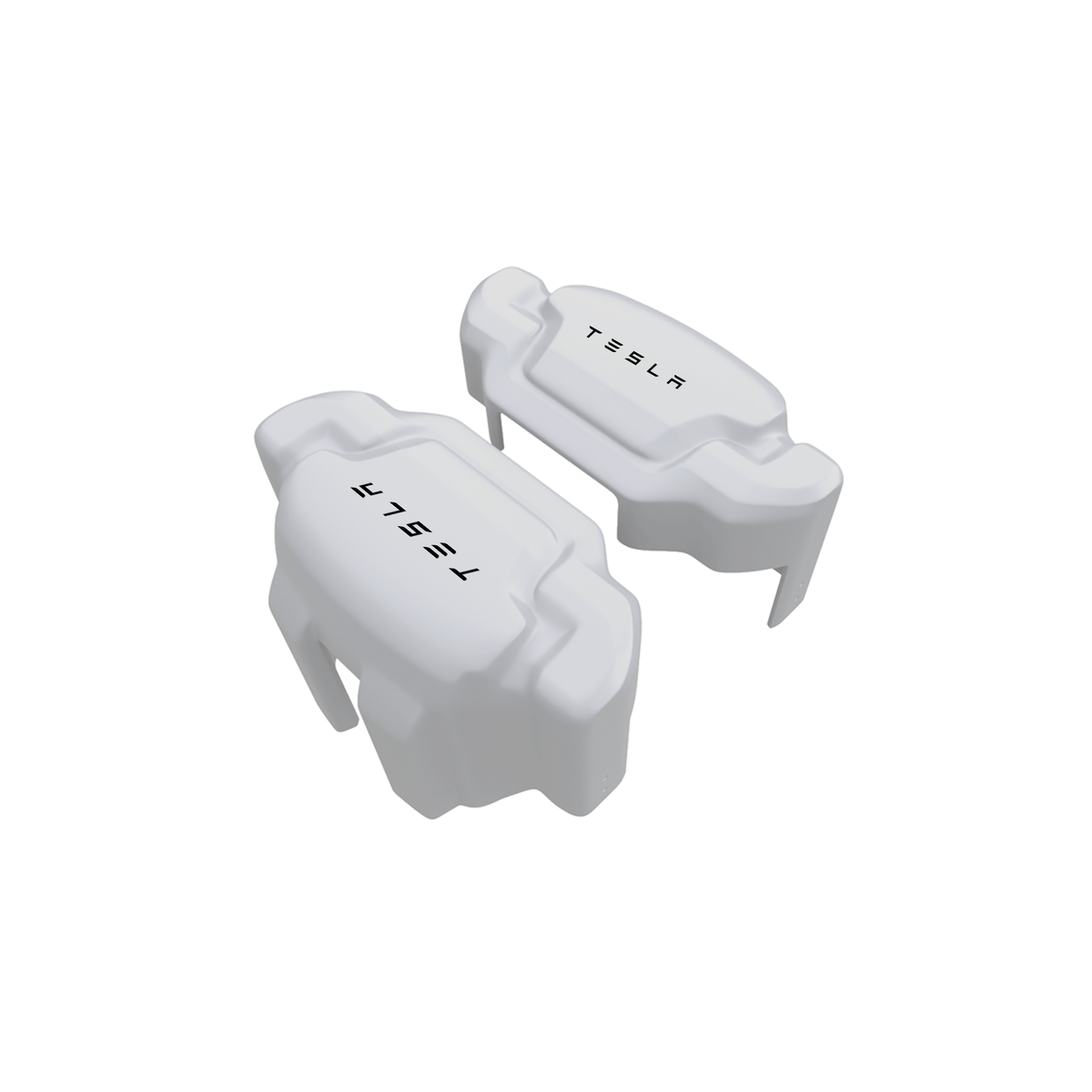 Tesla Caliper Covers – White Color – Custom Fit