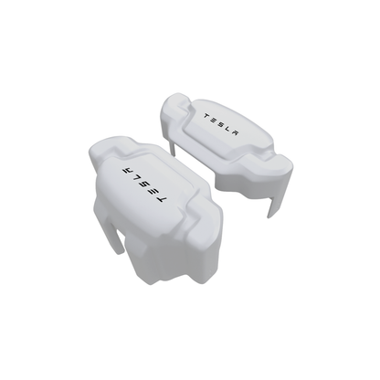 Tesla Caliper Covers – White Color – Custom Fit