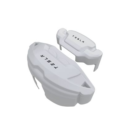 Tesla Caliper Covers – White Color – Custom Fit