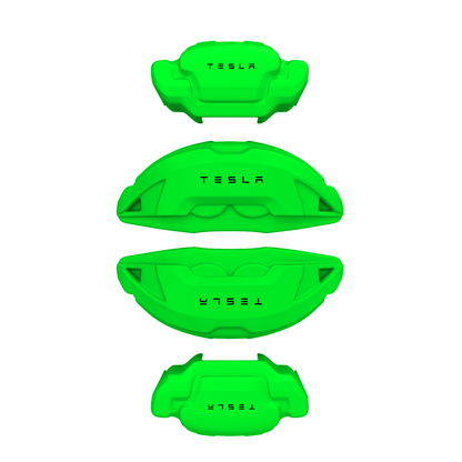 Tesla Caliper Covers – Green Color – Custom Fit