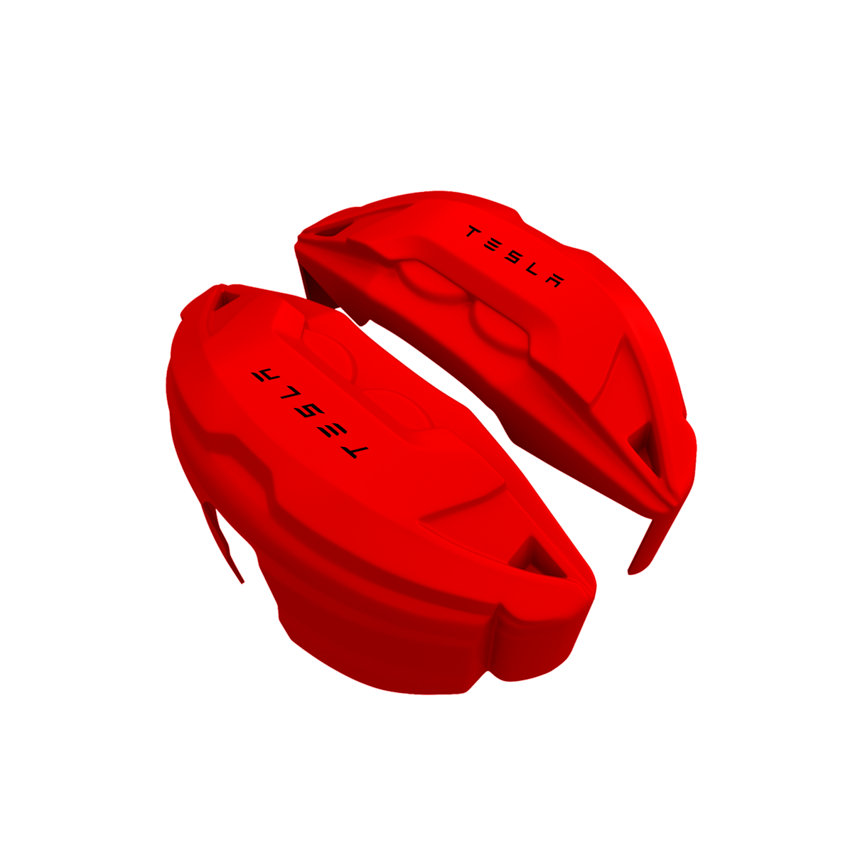 Tesla Caliper Covers – Red Color – Custom Fit