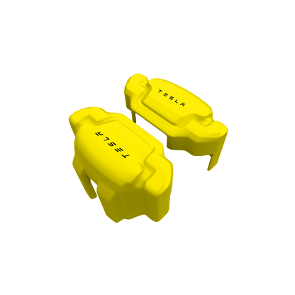 Tesla Caliper Covers – Yellow Color – Custom Fit